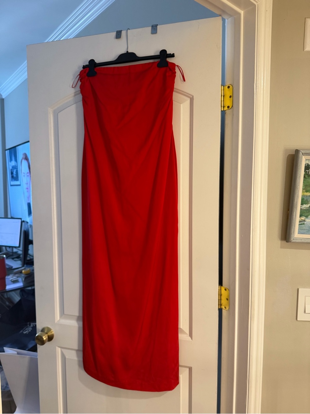 Trina Turk Red Strapless Dress